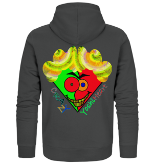 Crazy YoshiHeart - Das verrückte Herz - grün/rot - Organic Zipper