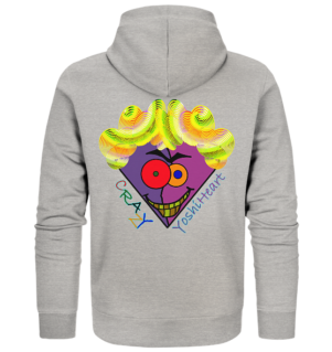 Crazy YoshiHeart - Das verrückte Herz - violett/lila - Organic Zipper