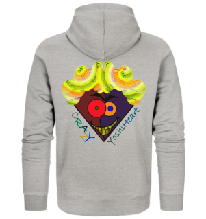 Crazy YoshiHeart - Das verrückte Herz - braun/violett - Organic Zipper