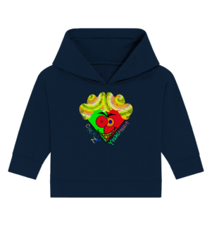 Crazy YoshiHeart - Das verrückte Herz - grün/rot - Baby Organic Hoodie