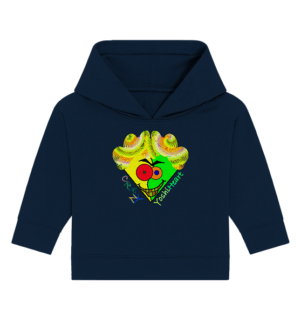 Crazy YoshiHeart - Das verrückte Herz - gelb/grün - Baby Organic Hoodie