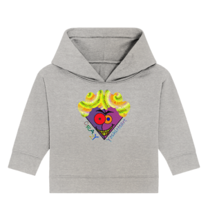 Crazy YoshiHeart - Das verrückte Herz - violett/lila - Baby Organic Hoodie
