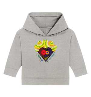 Crazy YoshiHeart - Das verrückte Herz - braun/violett - Baby Organic Hoodie