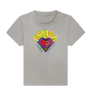 Crazy YoshiHeart - Das verrückte Herz - violett/lila - Baby Organic Shirt