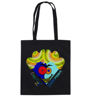 Crazy YoshiHeart - Das verrückte Herz - blau/frozen - Baumwolltasche