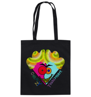 Crazy YoshiHeart - Das verrückte Herz - pink/frozen - Baumwolltasche