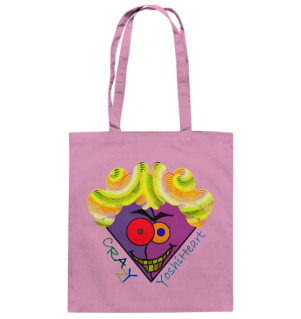 Crazy YoshiHeart - Das verrückte Herz - violett/lila - Baumwolltasche