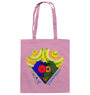 Crazy YoshiHeart - Das verrückte Herz - blau/grün - Baumwolltasche