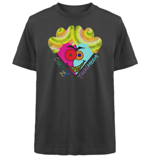Crazy YoshiHeart - Das verrückte Herz - pink/frozen - Heavy Oversized Organic Shirt