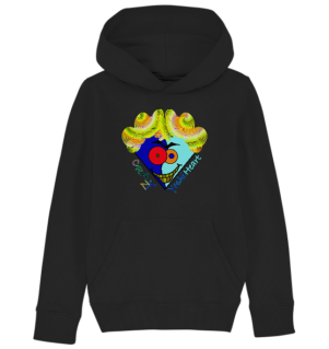 Crazy YoshiHeart - Das verrückte Herz - blau/frozen - Kids Organic Hoodie