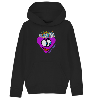 YoshiHeart - Edition 1 - lila - Kids Organic Hoodie