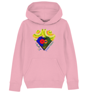 Crazy YoshiHeart - Das verrückte Herz - blau/grün - Kids Organic Hoodie
