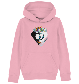 YoshiHeart - Edition 1 - schwarz/weiß - Kids Organic Hoodie