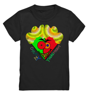 Crazy YoshiHeart - Das verrückte Herz - grün/rot - Kids Premium Shirt