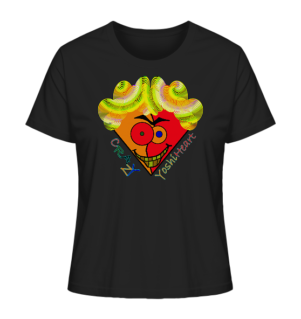 Crazy YoshiHeart - Das verrückte Herz - orange/rot - Ladies Organic Shirt