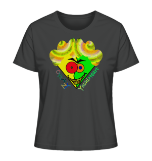 Crazy YoshiHeart - Das verrückte Herz - gelb/grün - Ladies Organic Shirt