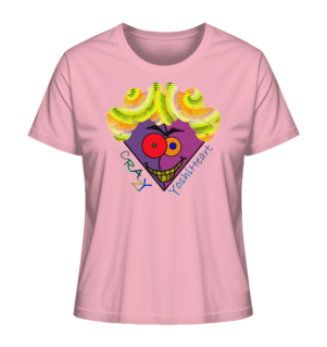 Crazy YoshiHeart - Das verrückte Herz - violett/lila - Ladies Organic Shirt