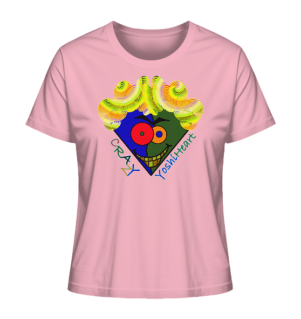 Crazy YoshiHeart - Das verrückte Herz - blau/grün - Ladies Organic Shirt