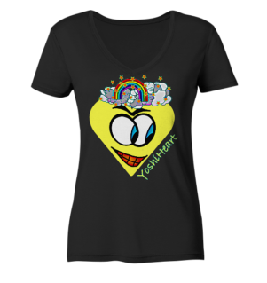 YoshiHeart - Edition 1 - gelb - Ladies V-Neck Shirt
