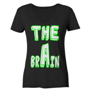 The Brain & The Maker - Ladies V-Neck Shirt