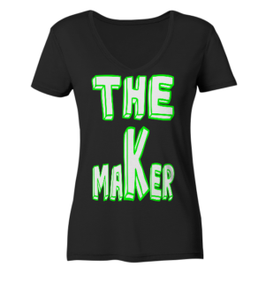 The Maker & The Brain - Ladies V-Neck Shirt