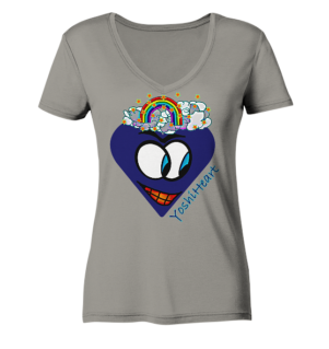 YoshiHeart - Edition 1 - dunkelblau - Ladies V-Neck Shirt