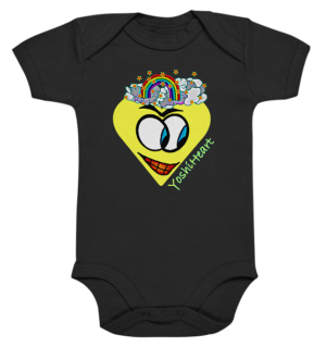 YoshiHeart - Edition 1 - gelb - Organic Baby Bodysuite
