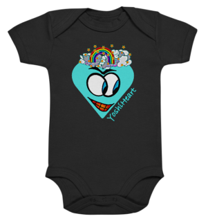 YoshiHeart - Edition 1 - hellblau - Organic Baby Bodysuite