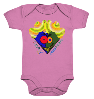 Crazy YoshiHeart - Das verrückte Herz - blau/grün - Organic Baby Bodysuite