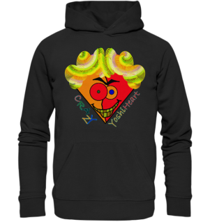 Crazy YoshiHeart - Das verrückte Herz - orange/rot - Organic Basic Hoodie