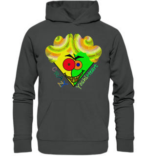 Crazy YoshiHeart - Das verrückte Herz - gelb/grün - Organic Basic Hoodie