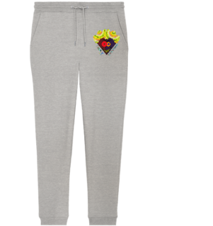 Crazy YoshiHeart - Das verrückte Herz - braun/violett - Organic Jogger Pants