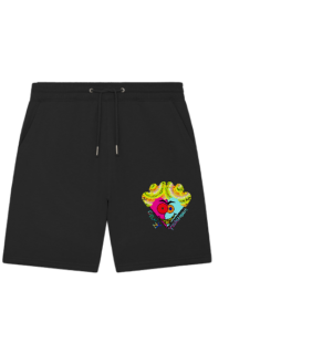 Crazy YoshiHeart - Das verrückte Herz - pink/frozen - Organic Jogger Shorts