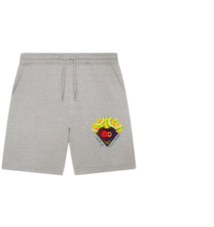 Crazy YoshiHeart - Das verrückte Herz - braun/violett - Organic Jogger Shorts