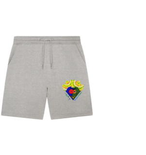 Crazy YoshiHeart - Das verrückte Herz - blau/grün - Organic Jogger Shorts