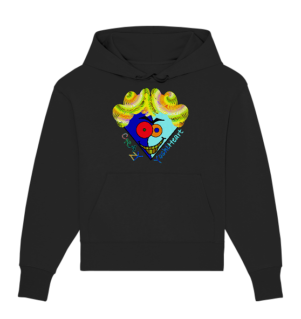 Crazy YoshiHeart - Das verrückte Herz - blau/frozen - Organic Oversize Hoodie
