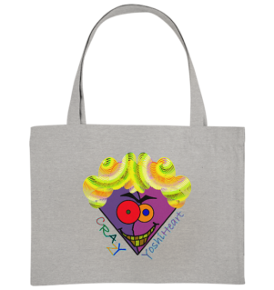 Crazy YoshiHeart - Das verrückte Herz - violett/lila - Organic Shopping-Bag