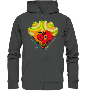 Crazy YoshiHeart - Das verrückte Herz - orange/rot - Organic Zipper