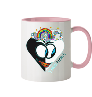 YoshiHeart - Edition 1 - schwarz/weiß - Tasse zweifarbig