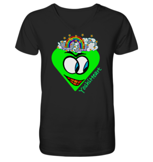 YoshiHeart - Edition 1 - grün - V-Neck Shirt