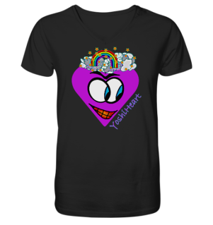 YoshiHeart - Edition 1 - lila - V-Neck Shirt