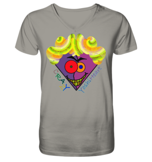 Crazy YoshiHeart - Das verrückte Herz - violett/lila - V-Neck Shirt
