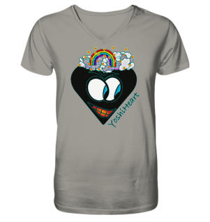 YoshiHeart - Edition 1 - schwarz - V-Neck Shirt